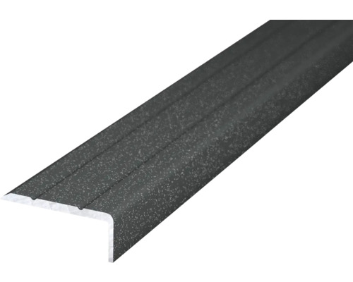 Prinz Alu Winkelprofil selbstklebend anthrazit 24,5 x 10mm x 100 cm Treppenkantenprofil aus Metall
