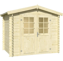 Gartenhaus aus Holz mit Doppeltür und Fenstern
