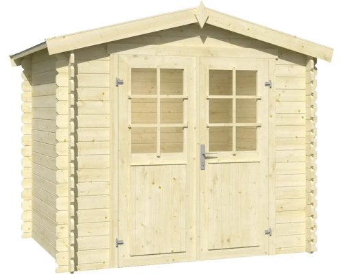 Gartenhaus aus Holz mit Doppeltür und Fenstern
