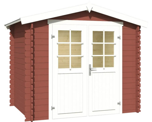Gartenhaus aus Holz mit Doppeltür und Fenstern