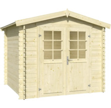 Gartenhaus aus Holz mit Doppeltür und Fenstern