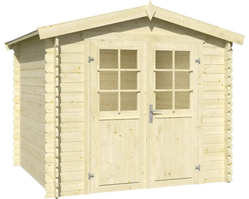 Gartenhaus aus Holz mit Doppeltür und Fenstern