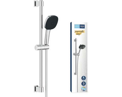 Brausestange mit Handbrause und Verpackung