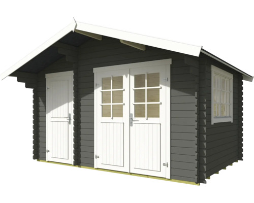 Gartenhaus aus Holz mit Doppeltür und Fenster