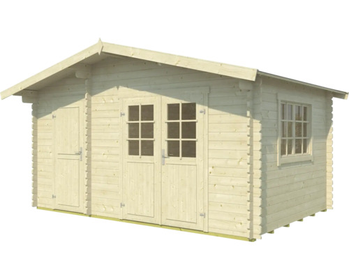 Gartenhaus aus Holz mit Doppeltür und Fenster