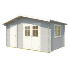 Gartenhaus aus Holz mit Tür und Fenster