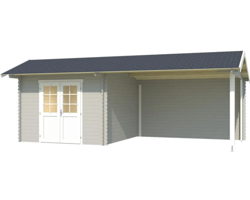 Gartenhaus mit Anbau aus Holz