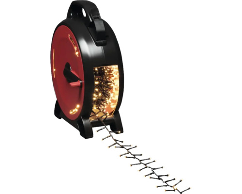 LED Büschellichterkette Konstsmide Zuleitungslänge 10 m 1000 LEDs Lichtfarbe bernstein Lichterkette auf Kabeltrommel
