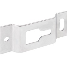 Metallhalterung mit rechteckiger Öffnung und Befestigungslöchern