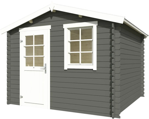 Holzgartenhaus mit Fenster und Tür