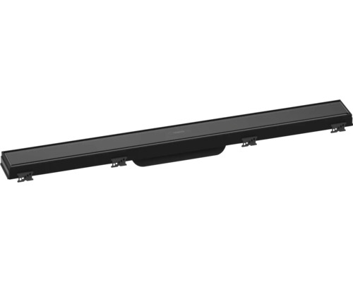 Fertigset Duschrinne hansgrohe RainDrain Match 655 mm schwarz 56037610 ohne Installationsset und den uBox Grundkörper