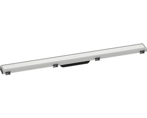 Fertigset Duschrinne hansgrohe RainDrain Match 855 mm weiß matt 56040700 ohne Installationsset und den uBox Grundkörper