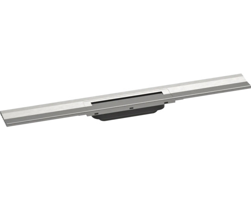 Fertigset Duschrinne hansgrohe RainDrain Flex 700 mm kürzbar edelstahl gebürstet Wandmontage 56050800 ohne Grundkörper