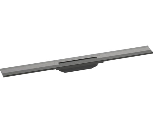Fertigset Duschrinne hansgrohe RainDrain Flex 800 mm kürzbar brushed black chrome Wandmontage 56051340 ohne Grundkörper Fertigset Duschrinne hansgrohe RainDrain Flex 800 mm kürzbar brushed black chrome Wandmontage 56051340 ohne Grundkörper