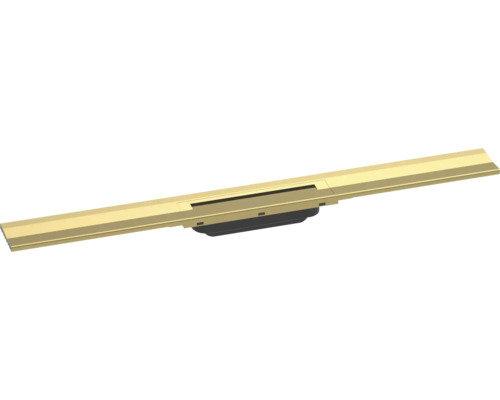 Fertigset Duschrinne hansgrohe RainDrain Flex 800 mm kürzbar polished gold optic Wandmontage 56051990 ohne Grundkörper Fertigset Duschrinne hansgrohe RainDrain Flex 800 mm kürzbar polished gold optic Wandmontage 56051990 ohne Grundkörper