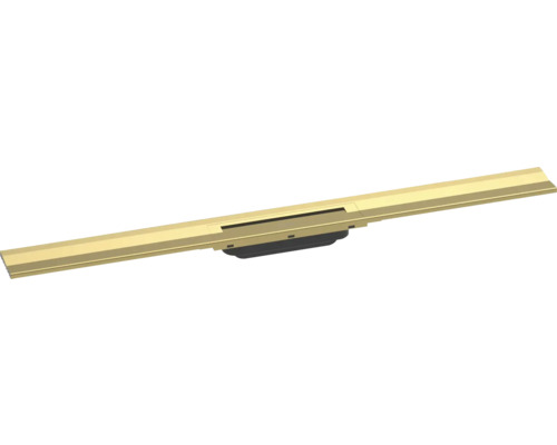 Fertigset Duschrinne hansgrohe RainDrain Flex 900 mm kürzbar polished gold optic Wandmontage 56052990 ohne Grundkörper Fertigset Duschrinne hansgrohe RainDrain Flex 900 mm kürzbar polished gold optic Wandmontage 56052990 ohne Grundkörper