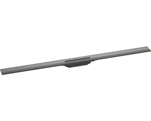Fertigset Duschrinne hansgrohe RainDrain Flex 1200 mm kürzbar brushed black chrome Wandmontage 56054340 ohne Grundkörper Fertigset Duschrinne hansgrohe RainDrain Flex 1200 mm kürzbar brushed black chrome Wandmontage 56054340 ohne Grundkörper