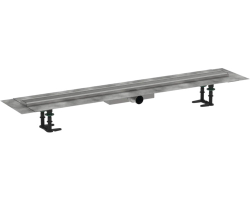 Duschrinne hansgrohe RainDrain Compact 1000 mm für flache Installation edelstahl gebürstet 56170800
