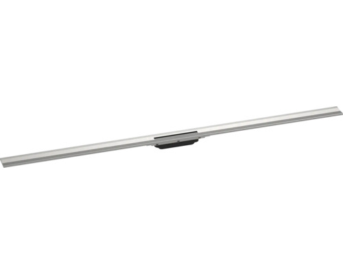 Fertigset Duschrinne hansgrohe RainDrain Flex 1600 mm kürzbar edelstahl gebürstet Wandmontage 56262800 ohne Grundkörper