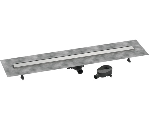 Duschrinne hansgrohe RainDrain Go 1200 mm für flache und Standard Installation edelstahl gebürstet rückseitig befliesbar 56276800