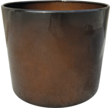Pflanzeimer Cylinder Metall Ø 31 cm H 27 cm braun