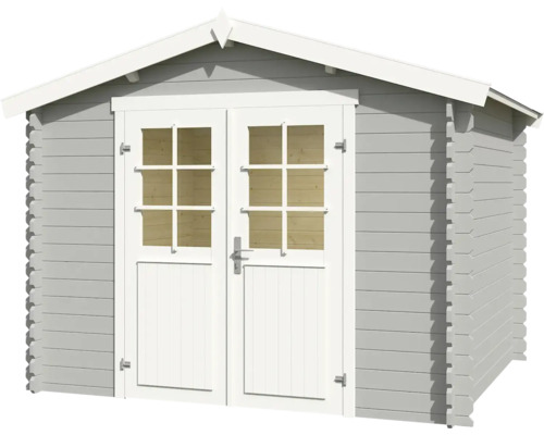 Gartenhaus aus Holz mit Doppeltür und Fenstern