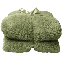 Zusammengebundene Kuscheldecke mit Schleife