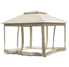 Pavillon mit Stoffseitenwänden für den Gartenbereich