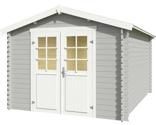 Gartenhaus aus Holz mit Doppeltür und Fenstern