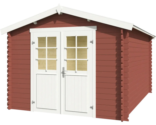 Gartenhaus aus Holz mit Doppeltür und Fenstern