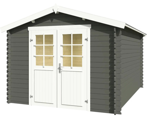 Gartenhaus aus Holz mit Doppeltür und Fenstern