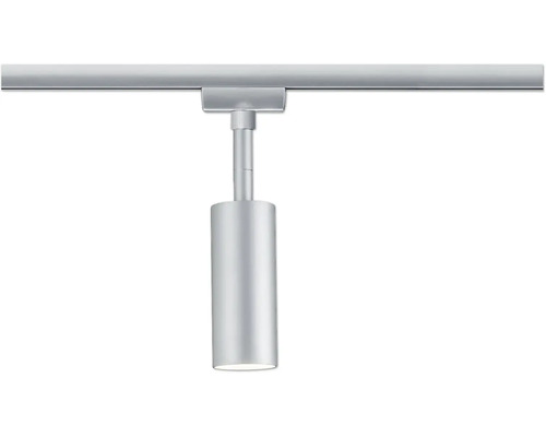 Silberfarbene Schienenleuchte