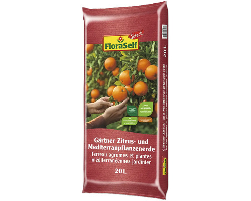 FloraSelf Gärtner Zitrus- und Mediterranpflanzenerde im 20 Liter Sack