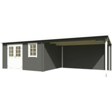 Gartenhaus mit Carport aus Holz