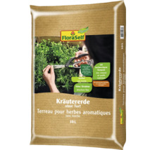FloraSelf Kräutererde ohne Torf, 10 Liter Sack