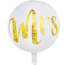 Ballon mit der Aufschrift ''Mrs''