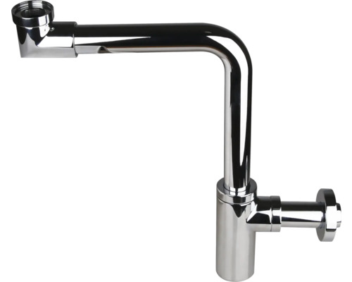 Siphon aus Chrom für Waschbecken