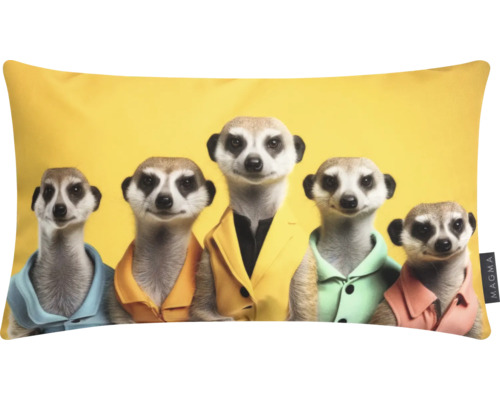 Dekokissen Erdmännchen bunt 30x50 cm Dekokissen mit Erdmännchen-Motiv