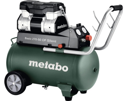 Metabo Basic 270-50 OF Silent Kompressor mit Rädern und Tragegriff