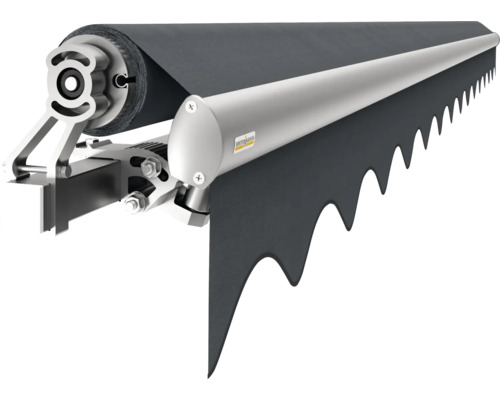 Markise mit Stoff und Mechanik