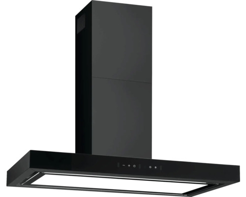 Kopffreihaube Amica KH 694 617 SM BxT 90 x 50 cm schwarz Schwarze Dunstabzugshaube für die Küche