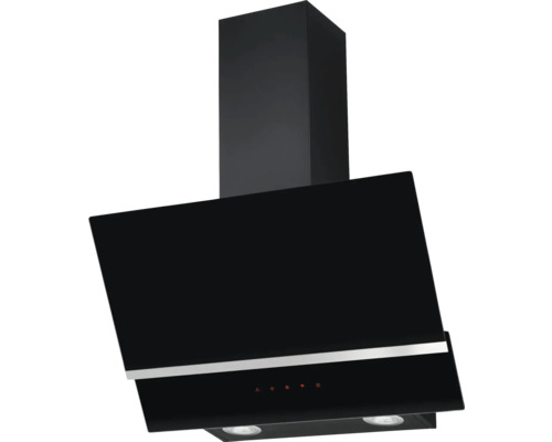 Kopffreihaube Amica KHF 684 611 S BxT 80 x 37,8 cm schwarz Schwarze Dunstabzugshaube zur Wandmontage in der Küche
