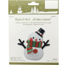 Bastelset Schneemann mit Modellier-Knete und Zubehör