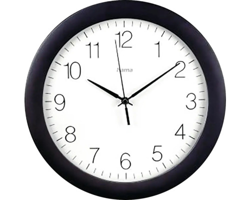 Funkwanduhr Analog Teneriffa schwarz Ø 30 cm