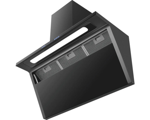 Dunstabzugshaube zur Wandmontage mit LED-Beleuchtung und Metallfettfiltern