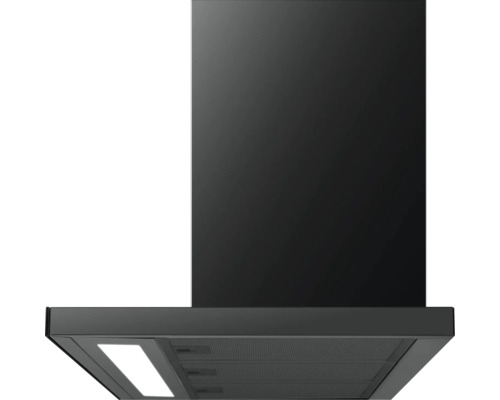 Schwarze Dunstabzugshaube zur Wandmontage