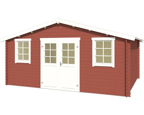 Gartenhaus aus Holz mit Doppeltür und Fenstern