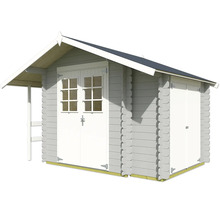 Gartenhaus aus Holz mit Doppeltür und Einzeltür