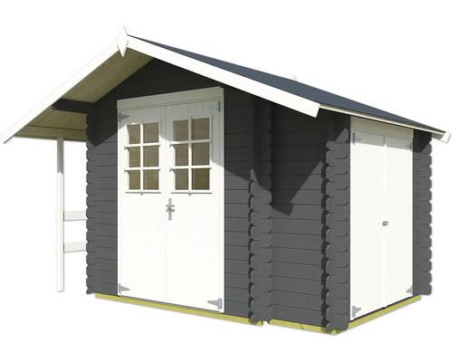 Holzgartenhaus mit Doppeltür und Einzeltür