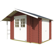 Holzgartenhaus mit Doppeltür und Einzeltür